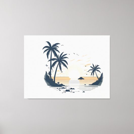 Toile Vue côté plage (Recto)