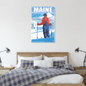 Toile Vue d'admission du MaineSkier (Insitu(Chambre))