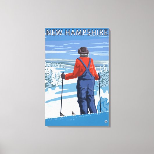 Toile Vue d'admission du New HampshireSkier (Recto)
