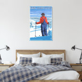 Toile Vue d'admission du New HampshireSkier (Insitu(Chambre))