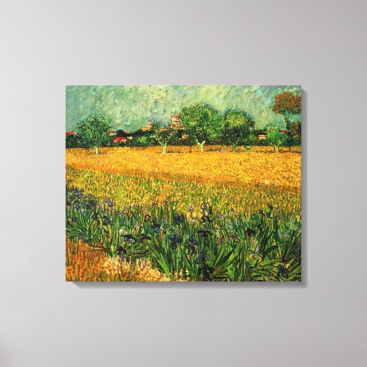 Toile Vue d'Arles avec Irises par Vincent van Gogh (Recto)