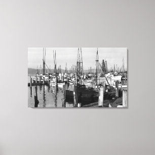 Toile Vue d'Astoria, bord de mer de l'Orégon de flotte