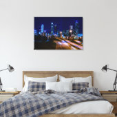 Toile Vue d'Atlanta la nuit (Insitu(Chambre))
