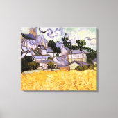 Toile Vue d'Auvers avec l'église par Vincent van Gogh (Recto)