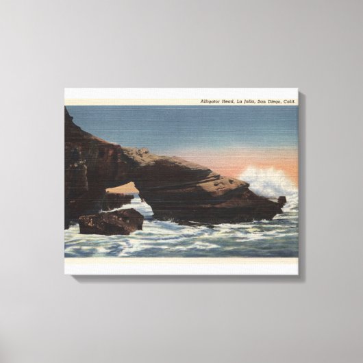 Toile Vue de Alligator Head, La Jolla (Recto)
