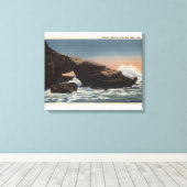 Toile Vue de Alligator Head, La Jolla (Insitu (Plancher de Bois))