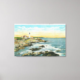 Toile Vue de baie de Casco du phare principal de