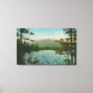 Toile Vue de bâti Katahdin, la crête la plus élevée