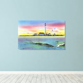 Toile Vue de Boon Island et du phare de York (Insitu (Plancher de Bois))