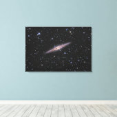 Toile Vue de bord de la galaxie spirale NGC 891 à Andro (Insitu (Plancher de Bois))