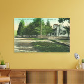 Toile Vue de Broadway sur l'extérieur du lycée (Insitu(Salon))