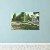 Toile Vue de Broadway sur l'extérieur du lycée (Insitu (Plancher de Bois))