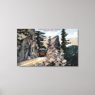 Toile Vue de chemin de fer de porte de granit