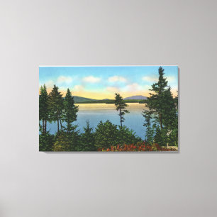 Toile Vue de club de Wawbeek de lac supérieur Saranac