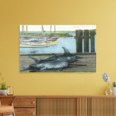 Toile Vue de deux espadons (Insitu(Salon))