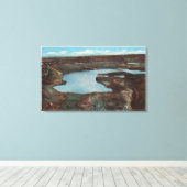 Toile Vue de Dry Falls depuis Hwy. 10Washington (Insitu (Plancher de Bois))