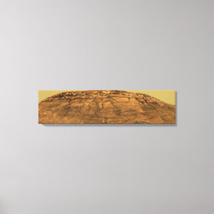 Toile Vue de falaise de brûlures sur Mars