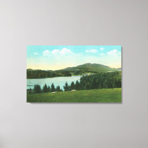 Toile Vue de fleur de lac avec Baker de Mt. dans la