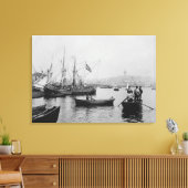 Toile Vue de Galata à Istanbul depuis le port de Sirkeci (Insitu(Salon))