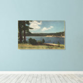 Toile Vue de Grout Bay depuis Dana Point (Insitu (Plancher de Bois))