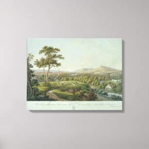 Toile Vue de Jena de Rasenhuehlberg, vers 1810