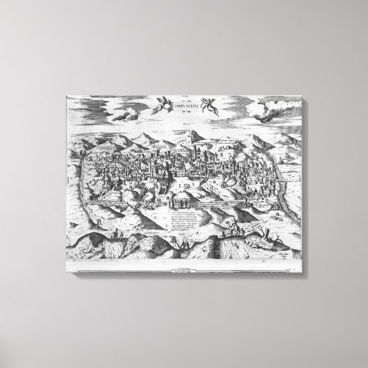 Toile Vue de Jérusalem, 1570 ? (Recto)