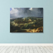 Toile Vue de Jérusalem depuis la Vallée de Jehoshaphat (Insitu (Plancher de Bois))