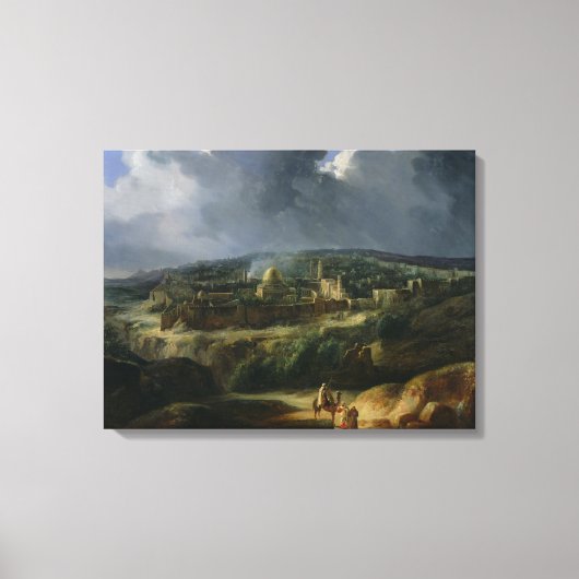 Toile Vue de Jérusalem depuis la Vallée de Jehoshaphat (Recto)