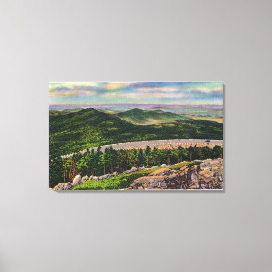 Toile Vue de la 2ème Hairpin Allumer Memorial Hwy (Recto)