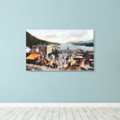 Toile Vue de la baie de CityKetchikan, AK (Insitu (Plancher de Bois))