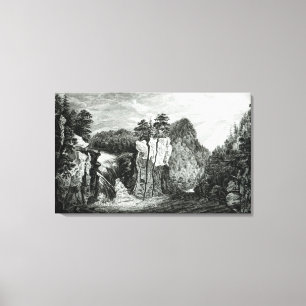 Toile Vue de la cascade de rivière de Passaic, New