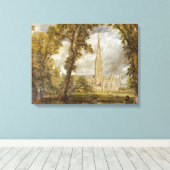 Toile Vue de la cathédrale de Salisbury (par John Consta (Insitu (Plancher de Bois))