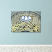 Toile Vue de la coupole avec des musiciens d'anges (Insitu (Plancher de Bois))