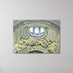 Toile Vue de la coupole avec des musiciens d'anges