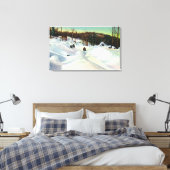 Toile Vue de la course obscure olympique sur le Mont Van (Insitu(Chambre))