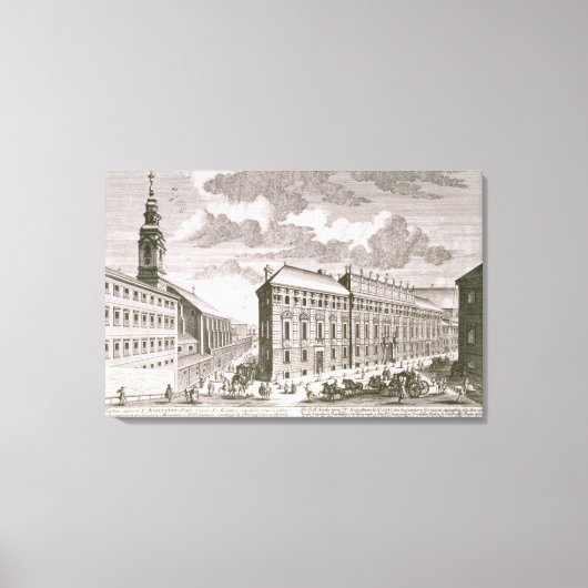 Toile Vue de la Dorotheergasse montrant la (Recto)