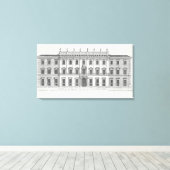 Toile Vue de la façade du Palais Chigi, Rome, design (Insitu (Plancher de Bois))