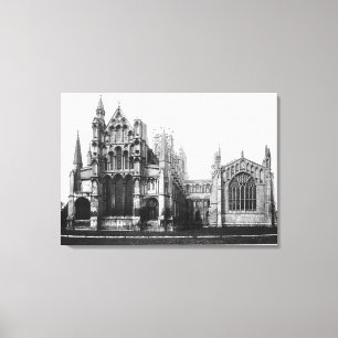 Toile Vue de la façade est et de la chorale, c.1321-40