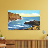 Toile Vue de la falaise de Bald Head à York Beach (Insitu(Salon))