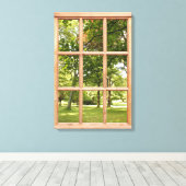 Toile Vue de la fenêtre de l'effet 3D Sun et Shade (Insitu (Plancher de Bois))