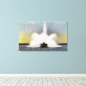 Toile Vue de la fontaine du réservoir de Cobbs Hill (Insitu (Plancher de Bois))