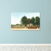 Toile Vue de la Garde Mont Presidio en formation (Insitu (Plancher de Bois))