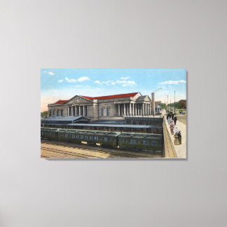 Toile Vue de la gare de Burlington