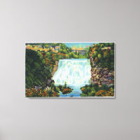 Vue de la gorge de Fall Creek, la scène des chutes