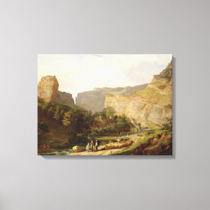 Toile Vue de la gorge du Cheddar (huile sur toile)