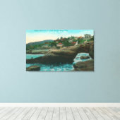 Toile Vue de la grotte Sphinx HeadLa Jolla, CA (Insitu (Plancher de Bois))