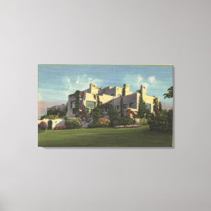 Toile Vue de la maison d'Herbert Hoover, Stanford U.