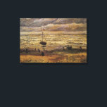 Toile Vue de la mer à Scheveningen par Vincent van Gogh<br><div class="desc">Vue sur la mer à Scheveningen par Vincent van Gogh est une peinture maritime de post impressionnisme d'art vintage. Un paysage marin avec une plage, des gens et des voiliers dans l'océan à Scheveningen, Pays-Bas. À propos de l'artiste : Vincent Willem van Gogh (1853-1890) fut l'un des peintres Post impressionnistes...</div>