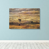 Toile Vue de la mer à Scheveningen par Vincent van Gogh (Insitu (Plancher de Bois))