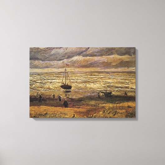 Toile Vue de la mer à Scheveningen par Vincent van Gogh (Recto)